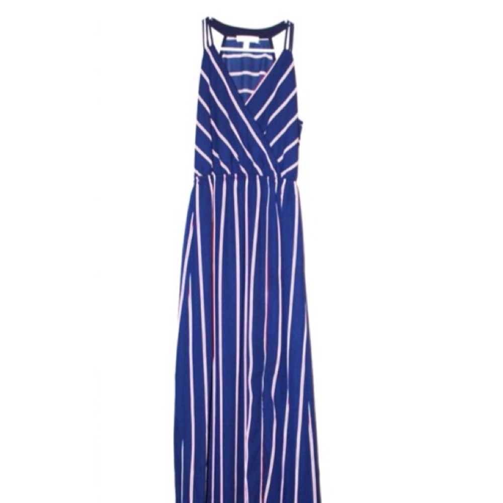 Monteau Striped Maxi Dress